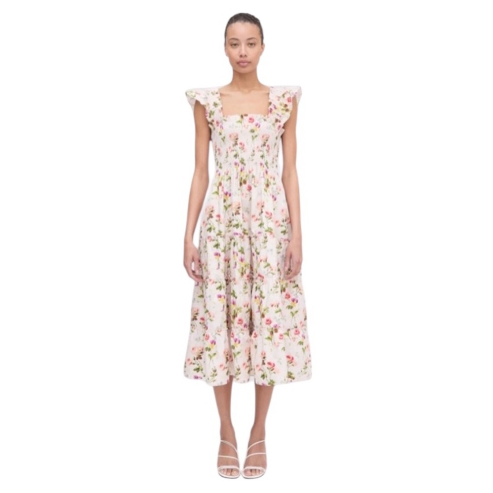NEW Hill House Ellie Nap Dress. Pink Bluebonnet. S. NWT